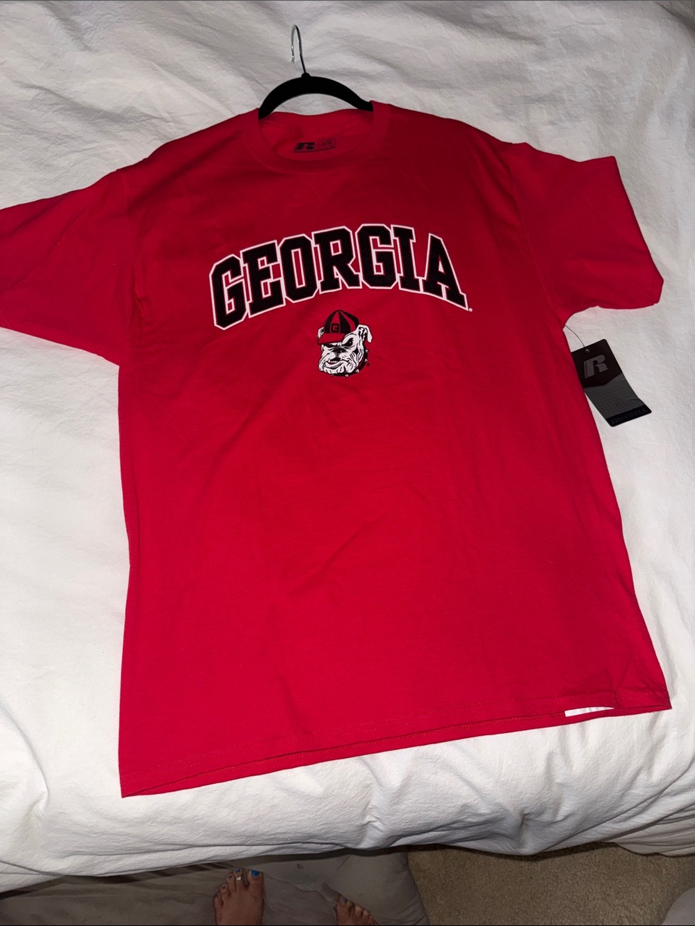 Russell Athletic Red Georgia Bulldogs Short Sleeve Tee